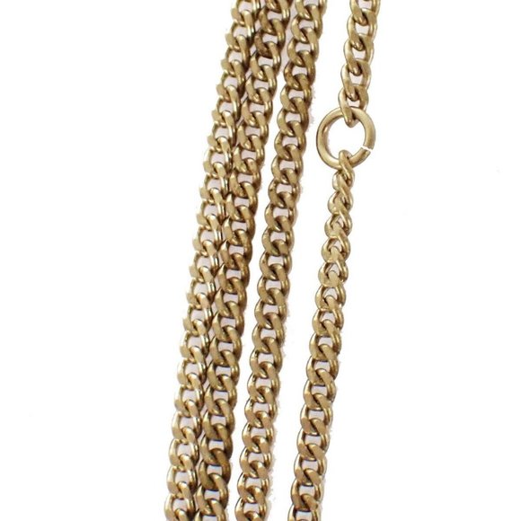 CHANEL CC Logo Chain Necklace Imitation Pearl Gold France Accessory - Picture 8 of 14